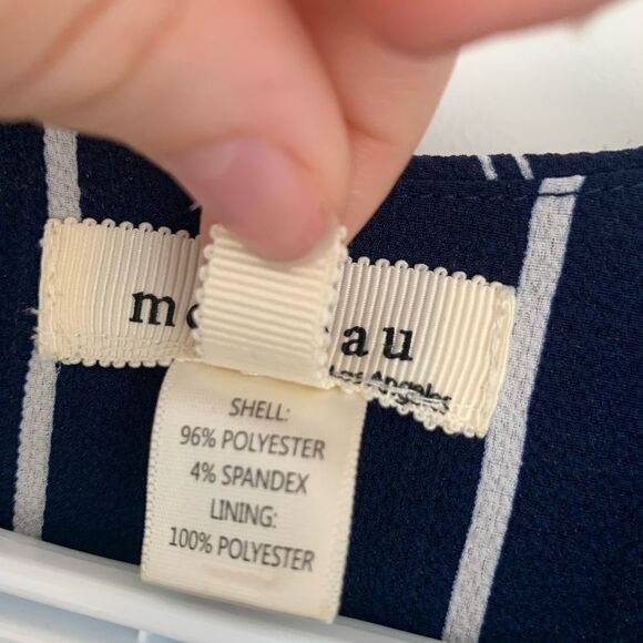 MONTEAU Striped Sleeveless Mini Dress - Picture 3 of 4